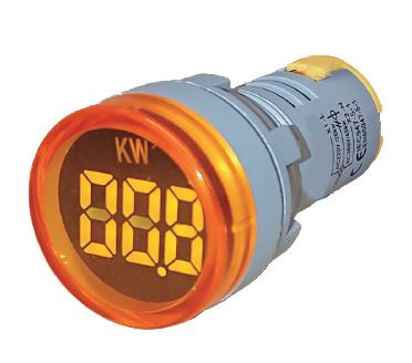 Piloto kilowatímetro digital (tras cuadro) Ø 22,5 mm 230 a 380VAC ámbar. Mod. PKW22-13149.jpg