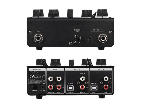MESA DE MEZCLAS DE 2 CANALES CON 2 ENTRADAS USB HQ POWER. MOD. HQMX11006-16309.jpg