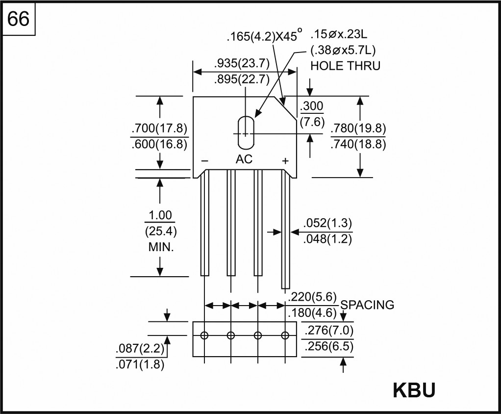 Puente rectificador monofásico 10A 400V plano. Mod. KBU10G-15905.jpg