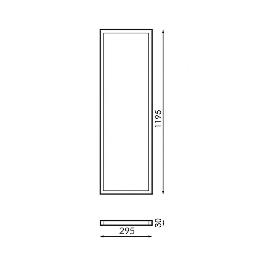 Panel Led Rectangular Serie Bure 120X30 Cm 40W. Mod. LM5267