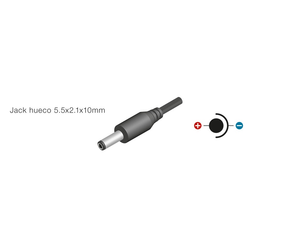 Alimentador fijo 24V 3.5A jack 2.1mm. Mod. ALM401