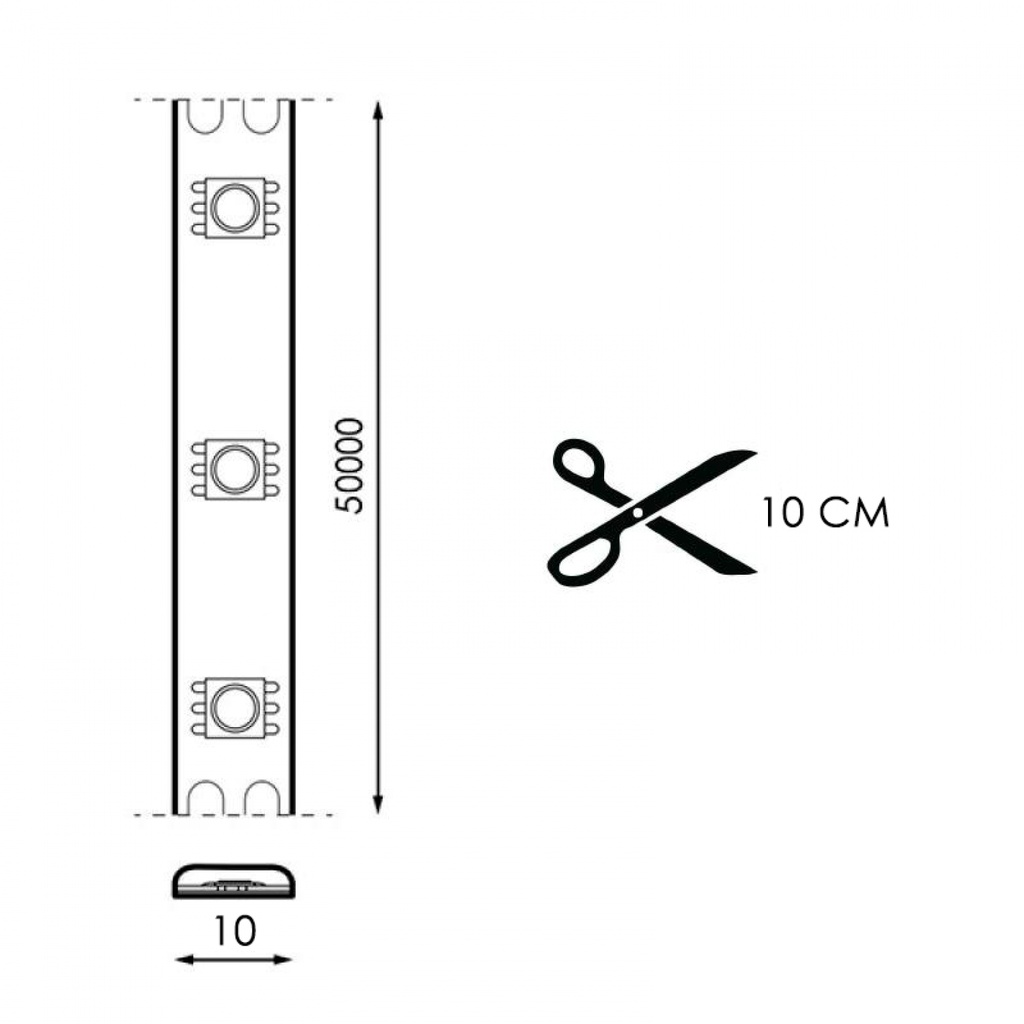 Tira de Led 220Vac Smd2835 Bergamo 17W/m Ip65 4000k. Mod. LM2332