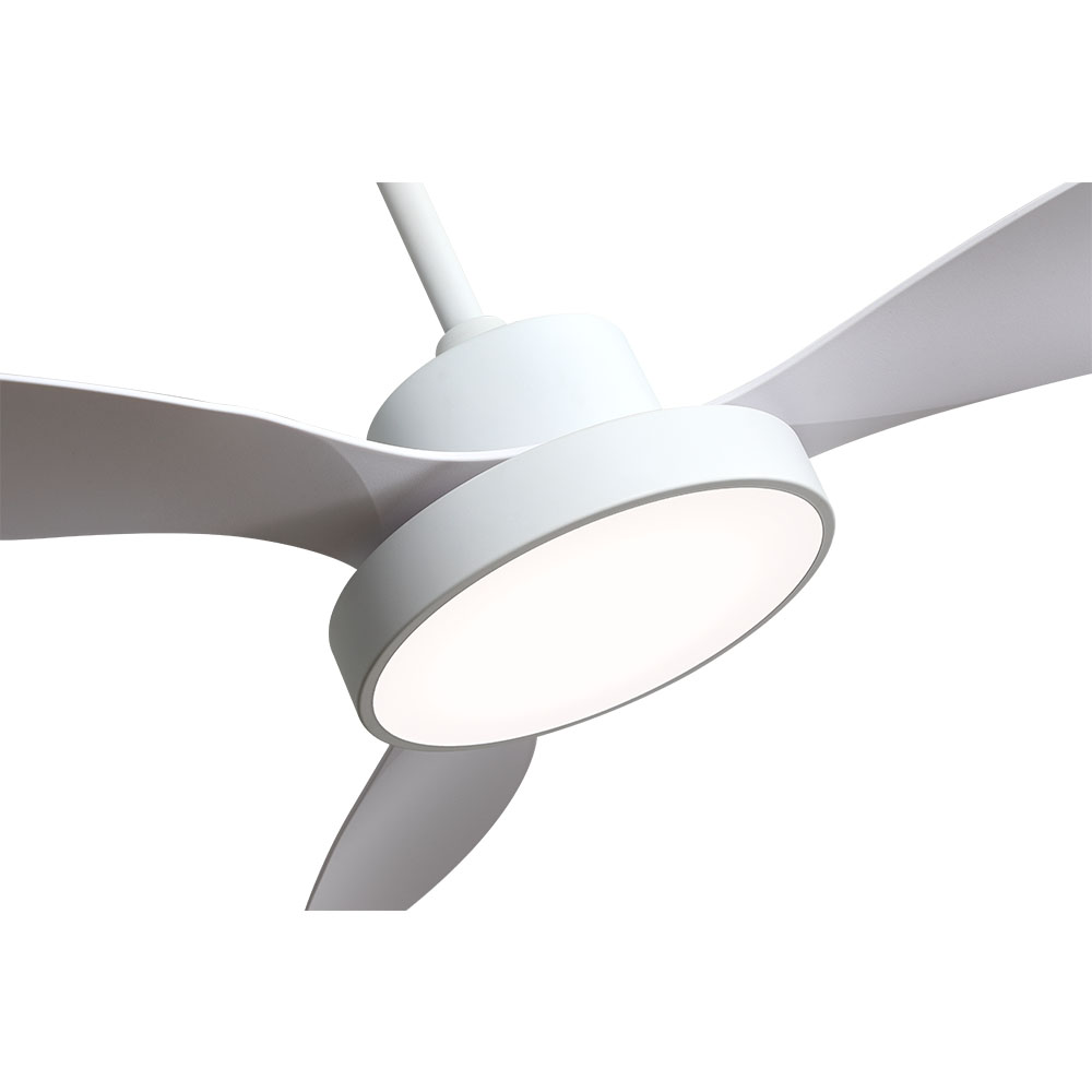 Ventilador de techo 120cm 48W motor DC CCT Hayate blanco. Mod. 128591301