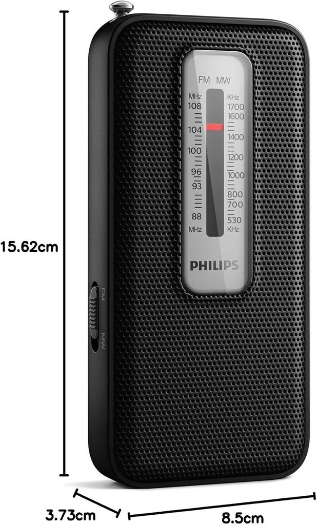 Radio FM/AM portátil Philips. Mod. TAR1506/00
