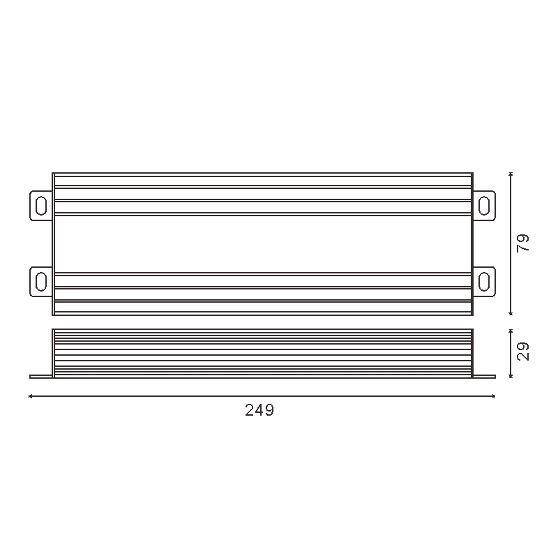 Fuente de alimentación 12V IP67 Premium 60W. Mod. GPV-60-12