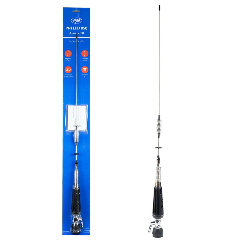 Antena plegable CB PNI 85 cm 26-28 MHz 300 W. Mod. LED850FC