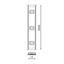 TIRA DE LED 3M BLANCO FRÍO 180 LEDS Y ADAPTADOR 12V. MOD. LEDS14W