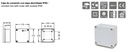 Caja estanca sin conos 100x100x55 Famatel. Mod. 3071