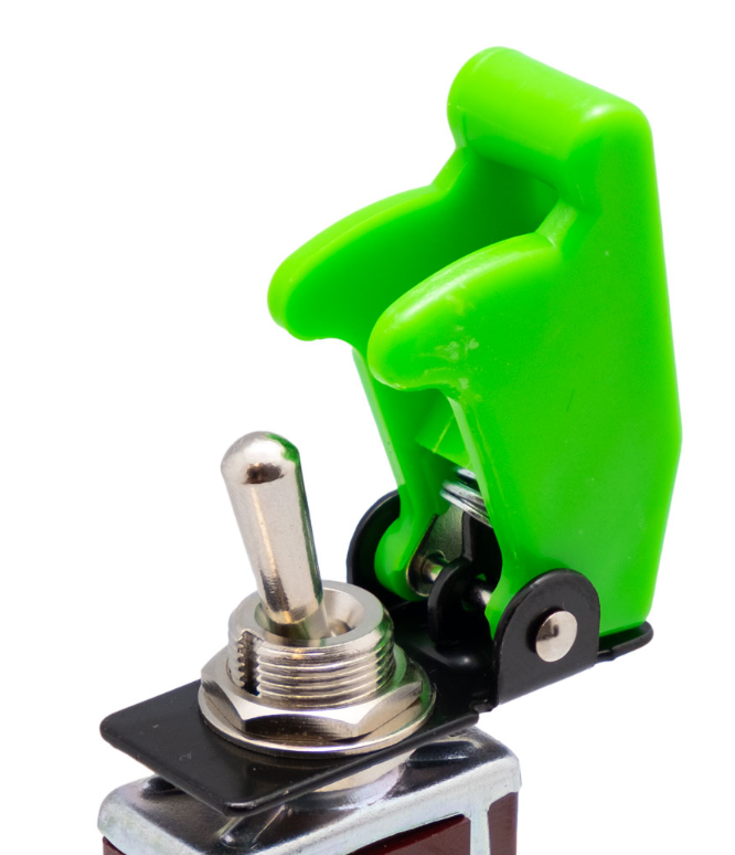 Tapa seguridad para interruptor palanca verde. Mod. 4259V