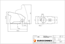 Tapa seguridad para interruptor palanca verde. Mod. 4259V