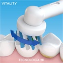 Cepillo de dientes Oral B Vitality D170 de Braun color blanco. Mod. D1004231CAWH