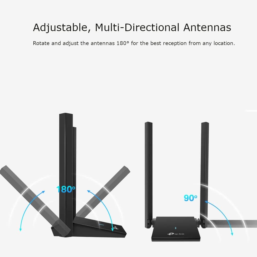 Adaptador WiFi 6 dual band 5GHz/2.4GHz Tp-Link. Mod. TX20U Plus AX1800