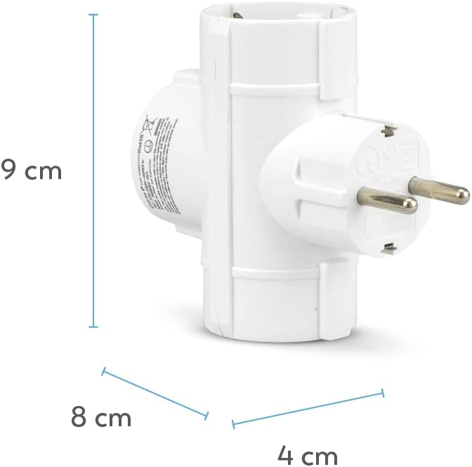Adaptador ladrón Triple 3 tomas de enchufes. Mod. 430001C