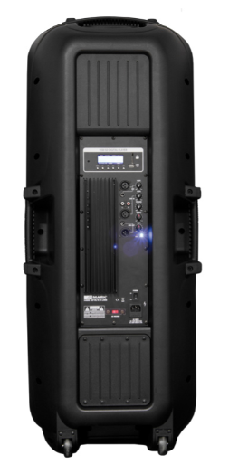 Caja activa. 2x15" woofer + driver 1.3". Amplif. 500W. USB/SD. Mod. MBS 1215/2A