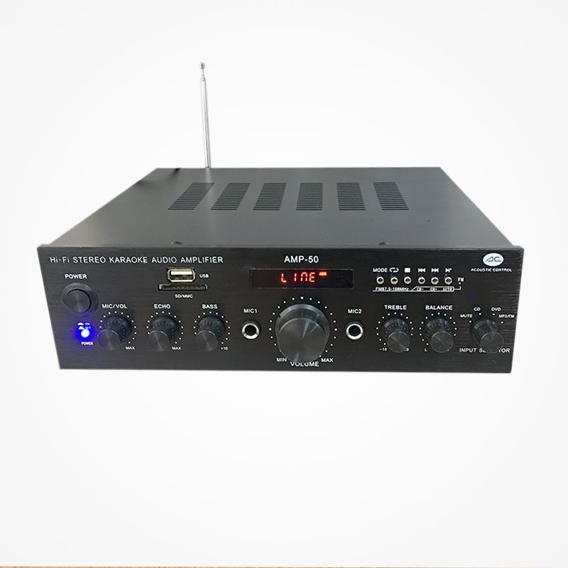 Amplificador Hi-Fi BT/USB/FM 2x25W Acoustic Control. Mod. AMP 50