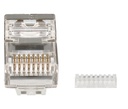 Conector modular RJ45 macho 8P8C. Mod. 1502
