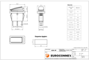 Interruptor 3 posiciones estanco ON-OFF-ON. Mod. 4224-3P