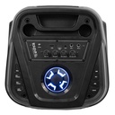 Altavoz activo 2x10" BT 2 MICROS 1000W Ibiza Sound. Mod. COLUMBA-KARAOKE