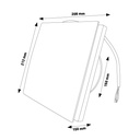 Extractor de baño 22W tubo 150mm Hadary. Mod. LM9072