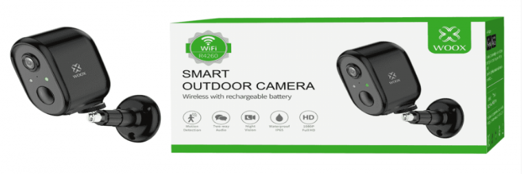 Cámara recargable exterior inteligente wifi Woox. Mod.  R4260