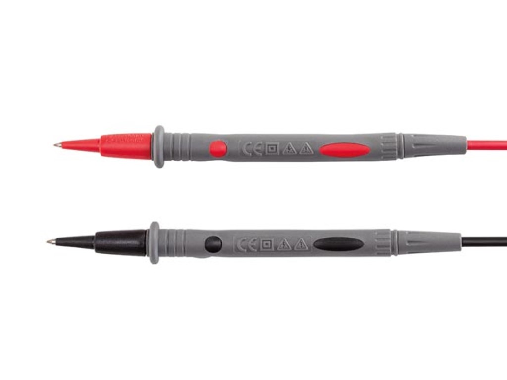 Juego de cables de prueba - CAT III 1000 V / CAT IV 600 V - longitud 100 cm. Mod. TLM80
