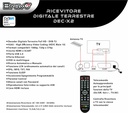 Receptor TDT-T2 digital terrestre Full HD Bravo. Mod. DEC-X2