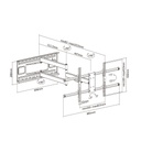 Soporte de TV 43-80" giratorio inclinable 50kg. Mod. WT80TSLE-161