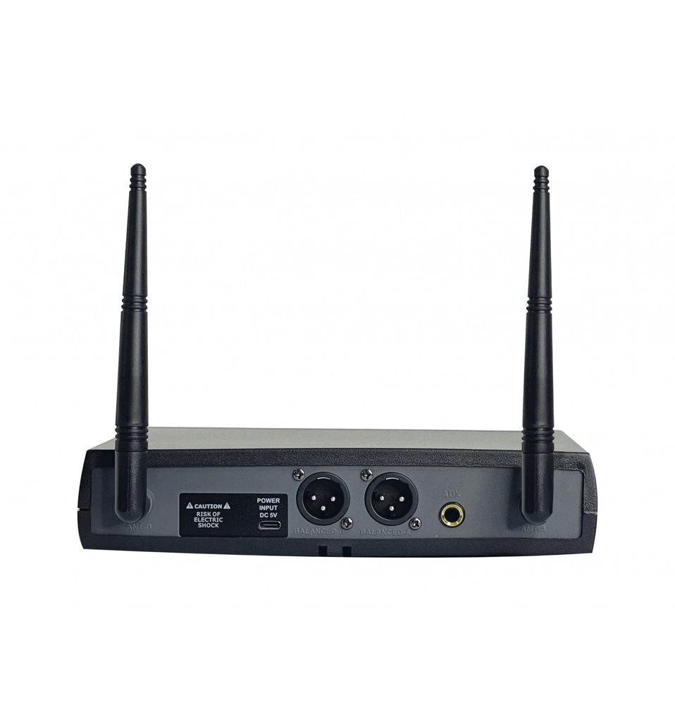 Kit dos micrófonos inalámbricos de mano UHF Karma. Mod. SET 8302