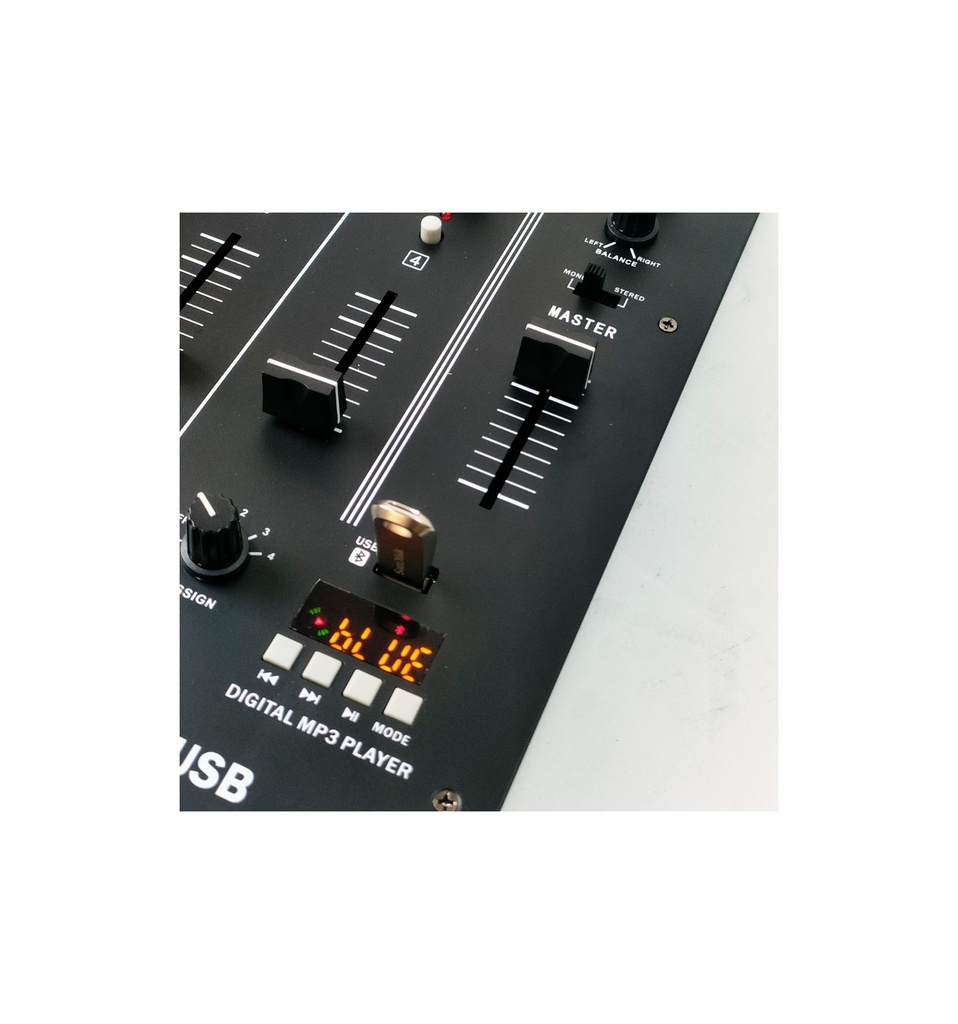 Mesa de mezclas profesional 4 canales USB MP3 Seven. Mod. SV6DM