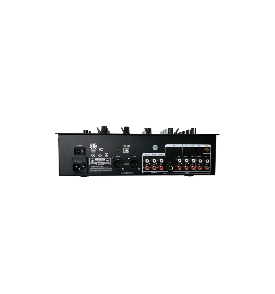 Mesa de mezclas profesional 4 canales USB MP3 Seven. Mod. SV6DM