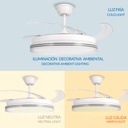 VVentilador de Techo Led White Decor ø106 Cm. Mod. LM8853