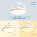 Ventilador de Techo Led White Plant ø106 Cm. Mod. LM8848