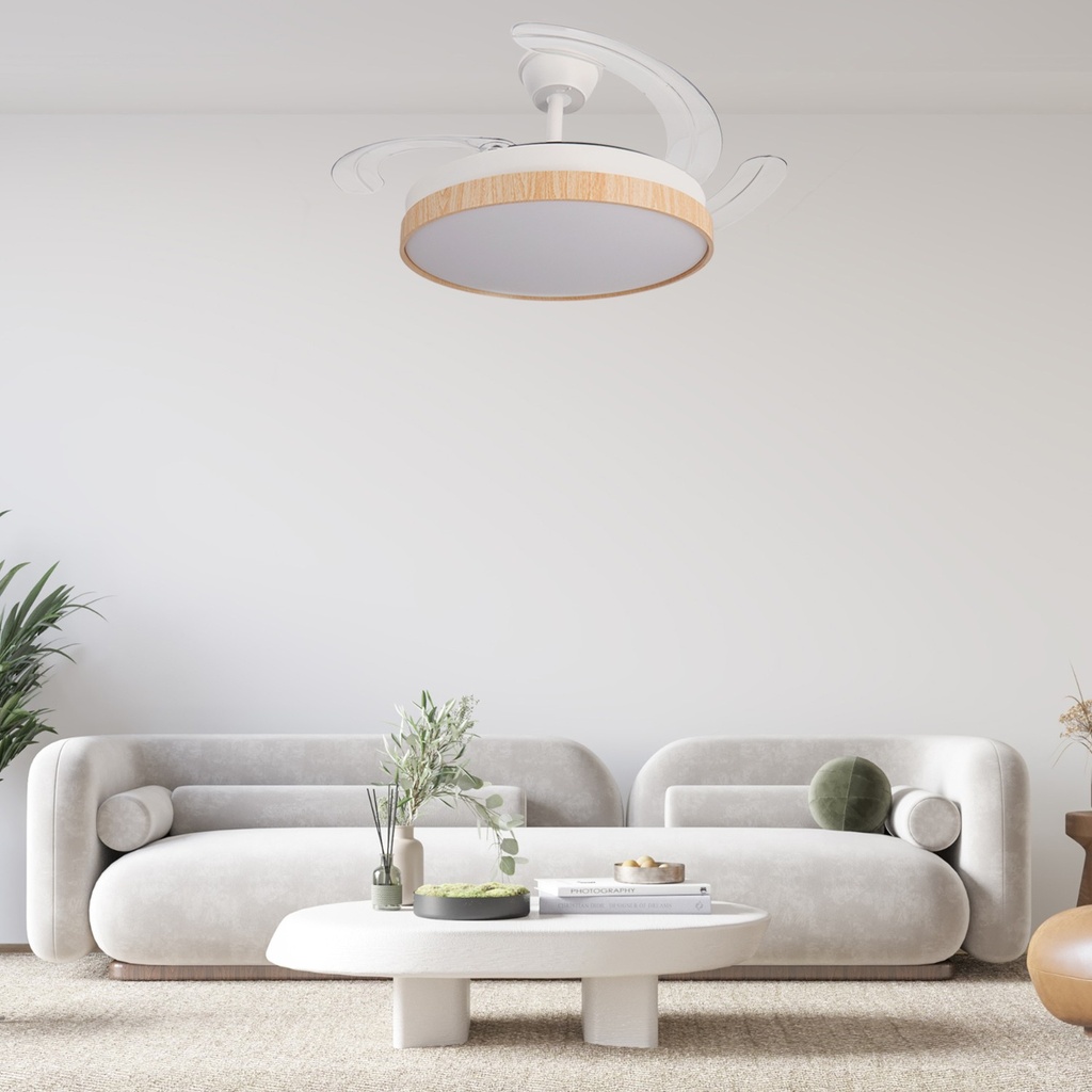 Ventilador de Techo Led White Plant ø106 Cm. Mod. LM8848