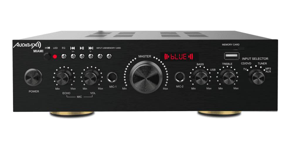 Amplificador Karaoke Bluetooth 100W+100W Audibax. Mod. MIAMI