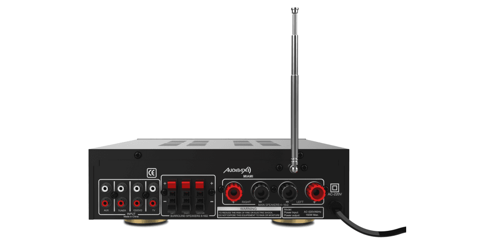 Amplificador Karaoke Bluetooth 100W+100W Audibax. Mod. MIAMI