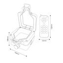 Caja controlador Rgb+Rgbw de Dos Cables Para Piscina. Mod. LM6423