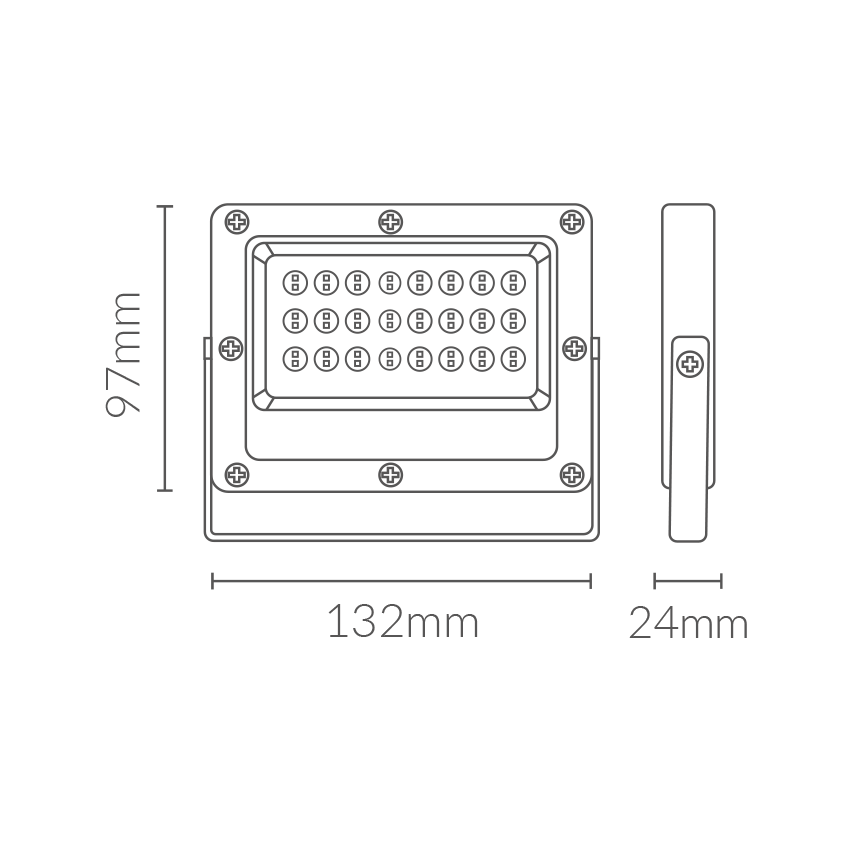 Foco proyector LED SMD Kado 20W 5700K 2400lm Ip65. Mod. 552030CW