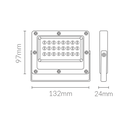 Foco proyector LED SMD Kado 20W 5700K 2400lm Ip65. Mod. 552030CW