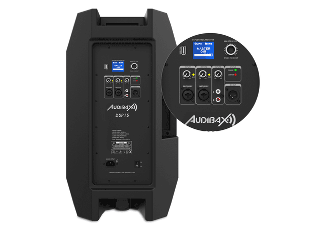 Altavoz activo 15" con DSP Bluetooth 800W Audibax. Mod. DSP15