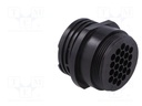 Conector redondo 24 pin macho sin contactos CPC. Mod. 2068382