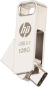 Pendrive 128GB USB 3.2 OTG Type C HP X206C. Mod. HPFD206C-128
