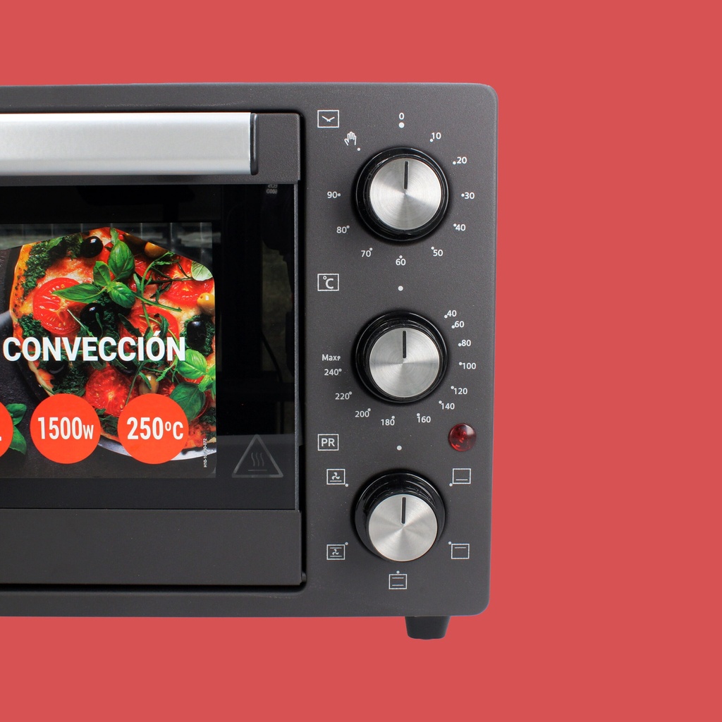 Horno sobremesa convección 25 litros 1500W TM. Mod. TMPHO025