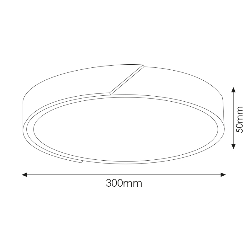 Plafon Led White Wood Round 24W CCT. Mod. LM8284