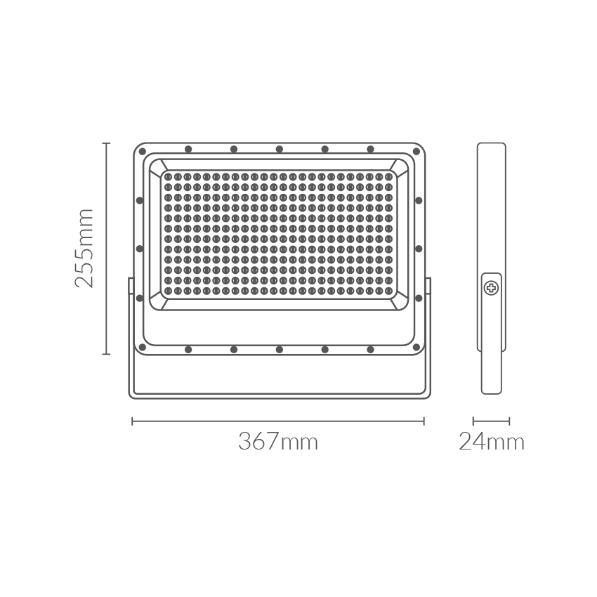 Foco proyector LED SMD Kado 200W 5700K 24000lm Ip65. Mod. 5520030CW