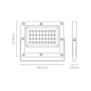 Foco proyector LED SMD Kado 30W 3000K 3480lm Ip65. Mod. 553030WW
