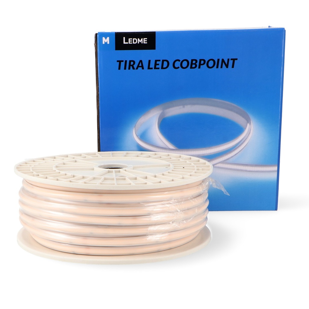 Tira de Led 220V Cob Point 10W/m Ip65 - metro. Mod. LM2663