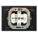 Enchufe Doble Schuko negro EP Wesa. Mod. EP-15-B