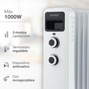 Radiador de aceite 5 elementos Laverton Máx. 1000W. Mod. 301015019