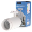 Foco Led Para Carril White Bari 30W óptica Regulable Monofásico Cct. Mod. LM3133