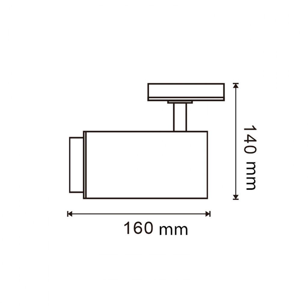 Foco Led Para Carril White Bari 30W óptica Regulable Monofásico Cct. Mod. LM3133